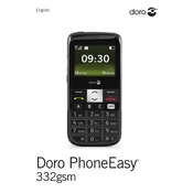 Doro PhoneEasy 332gsm Phone manual cover