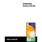 Samsung Galaxy A52 5G Cricket SM-A526UZKZAIO Phone manual cover