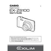 Casio EXZS100 Camera manual cover