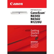 Canon CanoScan N650U manual cover