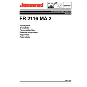 Jonsered FR2116 MA 2 965 07 01-01 Lawn Mower manual cover