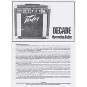 Peavey Decade Amplifier manual cover