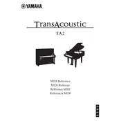 Yamaha Trans Acoustic TA2 Piano manual cover