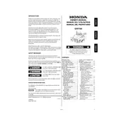 Honda GXV160 2021 Engine manual cover