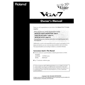 Roland VGA-7 manual cover