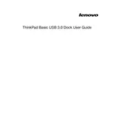 Lenovo ThinkPad Basic USB 3.0 Dock manual cover