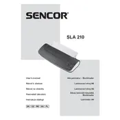 Sencor SLA 210 Laminator manual cover