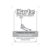 Clarke 7630234 PT550 GAL Hydraulic Pallet Truck manual cover