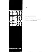 Yamaha Electone FE-30 Keyboard manual cover