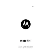 Uniden Motorola HINT Earbuds manual cover