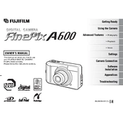 Fujifilm FinePix A600 Camera manual cover