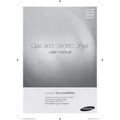 Samsung DV209A Dryer manual cover