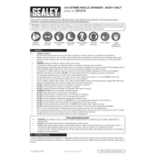 Sealey CP1210 Grinder manual cover