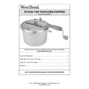 West Bend L5787A PC10595 Popcorn Maker manual cover