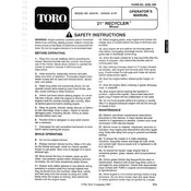 Toro Recycler 21-inch 20327B Mower manual cover