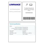 Lowrance ICE Transducer manual cover