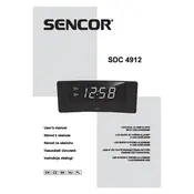 Sencor SDC 4912 BU Clock manual cover