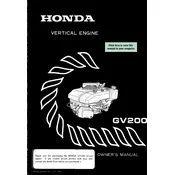 Honda GV200 1981 Engine manual cover