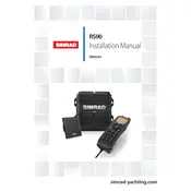 Simrad Navico RS90 Radio manual cover