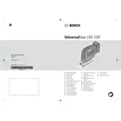 Bosch UniversalSaw 18V-100 Jigsaw manual cover