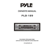 Pyle PLD189 MP3 Player manual cover