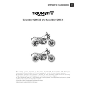 Triumph Scrambler 1200 X 2023 Motorcycle manual cover