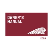 Indian Chieftain Dark Horse 2024 Motorcycle manual cover