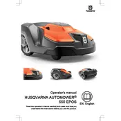 Husqvarna Automower 550 EPOS Lawn Mower manual cover