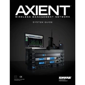 Shure Axient Speaker manual cover