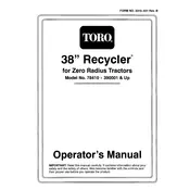 Toro Recycler 38-inch 78410 Mower manual cover