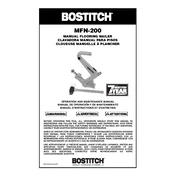 Bostitch MFN-200 Nailer manual cover