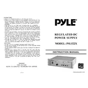 Pyle PSL522X Power Supply manual cover