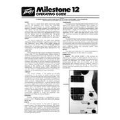 Peavey Milestone 12 Guitar manual cover