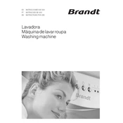 Brandt WBT6103 Washing Machine manual cover