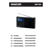 Sencor SRD 7100 B Radio manual cover