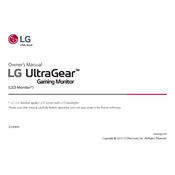 LG 32GP850 32GP850-B.AUS Monitor manual cover