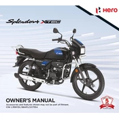 Hero Splendor Plus Xtec 2023 Motorcycle manual cover