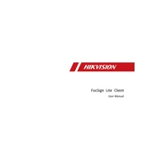 Hikvision DS-D60C-B Signage manual cover