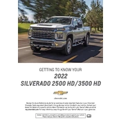 Chevrolet Silverado 2500 HD 2022 manual cover