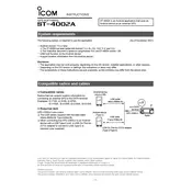 Icom ST-4002A Software manual cover