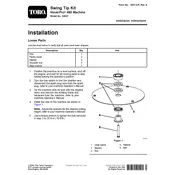 Toro HoverPro 450 02627 Swing Tip Kit manual cover