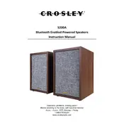 Crosley S200A Speaker manual cover