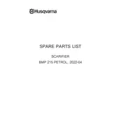 Husqvarna BMP 215 PETROL Scarifier manual cover