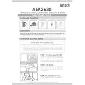 Aztech AEK3630 Kettle manual cover