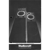 Bose Studiocraft Speakers manual cover