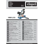 Scheppach HM81LXU 5901215901 Saw manual cover