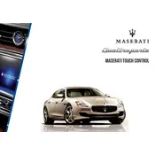 Maserati Quattroporte Touch Control 2016 Sedan manual cover