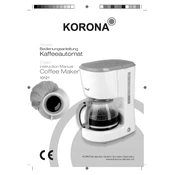 Korona 10121 Coffee Maker manual cover