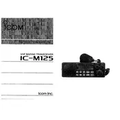 Icom IC-M125 Transceiver manual cover