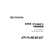 Toyota Paseo 1999 Sedan manual cover